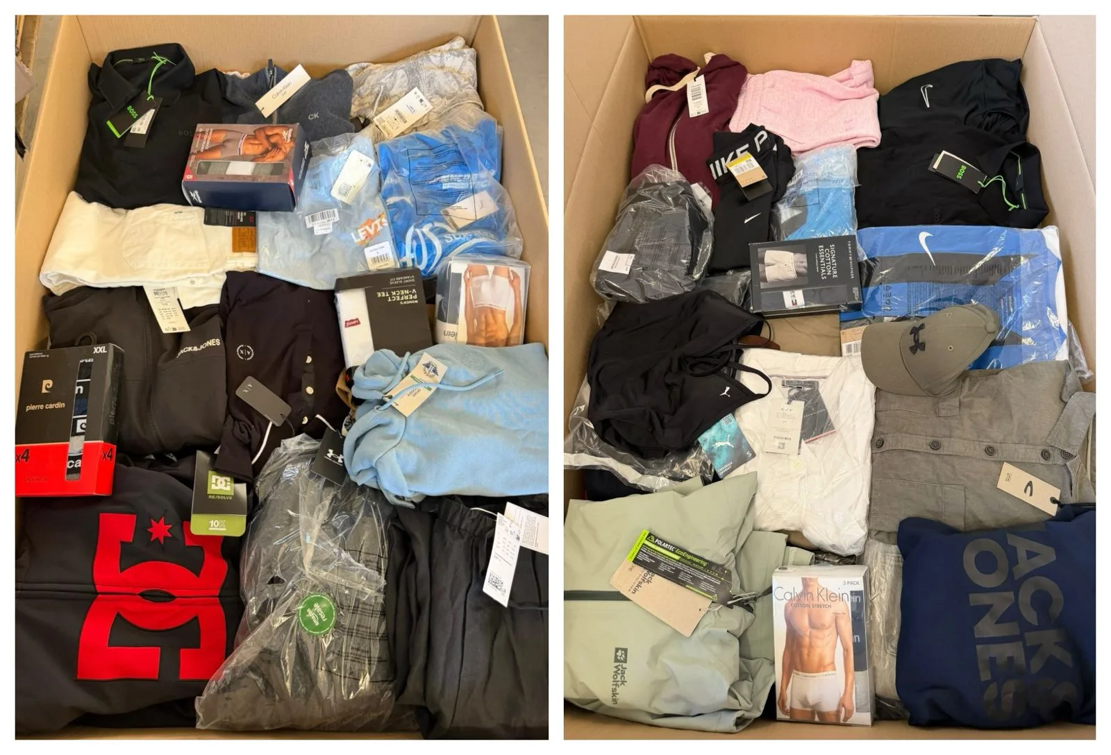 Premium clothing — 50% branded