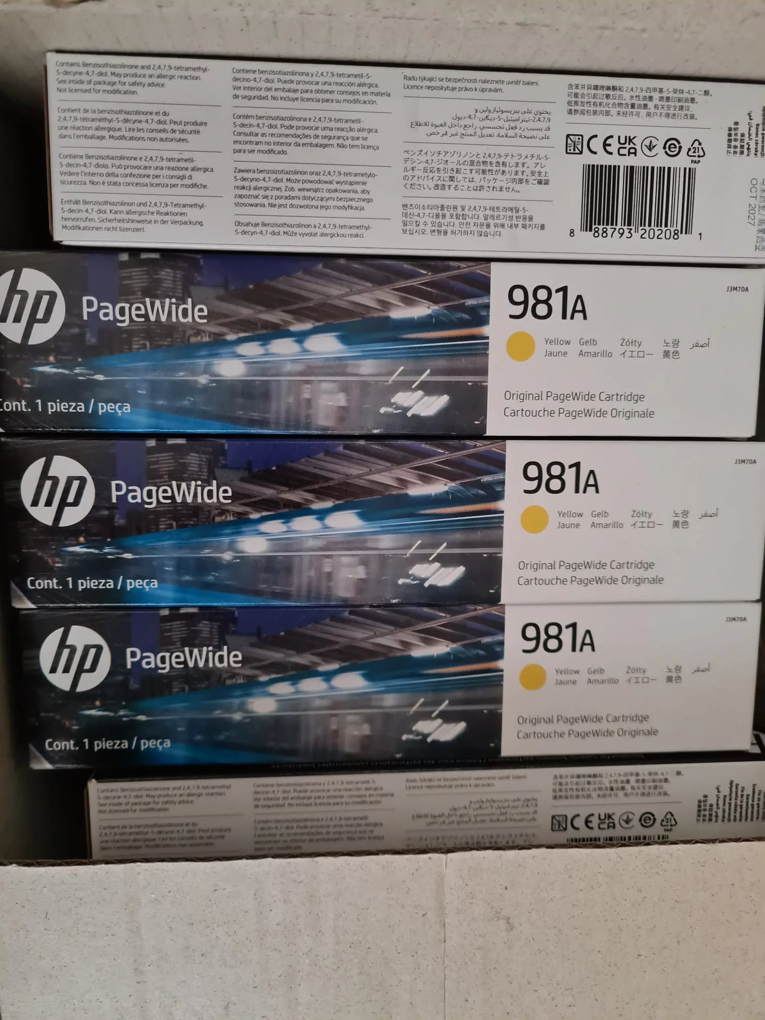 Original HP cartridges 981a, 4-Color set thumbnail