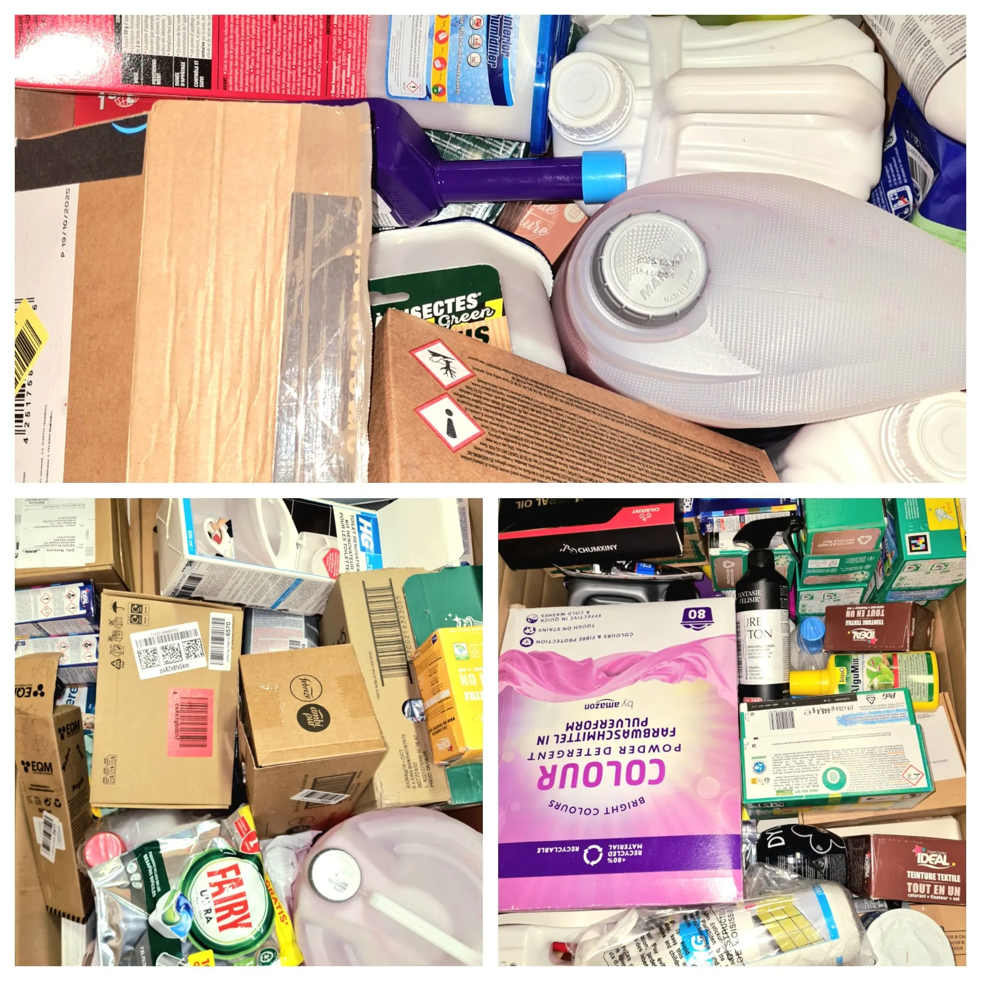 Mix of drugstore and laundry detergents